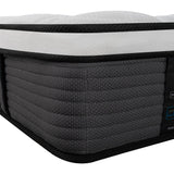 Full Mattress, 14 Inch Pillow Top Hybrid Mattress in a Box Medium Firm Fiberglass-Free, Soft Breathable Pressure Relief Memory Foam Pocket Innerspring Bed, CertiPUR-US Certified PAMYO