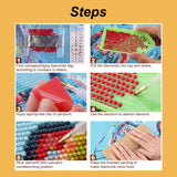 PFFNGPEN Diamond Painting Kits for Adults, 5D DIY Diamond Art Kits for Beginners, Full Drill Round Diamond Art for Home Wall Decor,Mandala, 12x12 inch PFFNGPEN