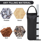 Eurmax USA Weight Capacity 112 LBS Extra Large Pop up Gazebos Weights Sand Bags for Pop up Canopy Tent Pergola Outdoor Instant Canopies, 4-Pack,Black (Without Sand) Dark Black Eurmax