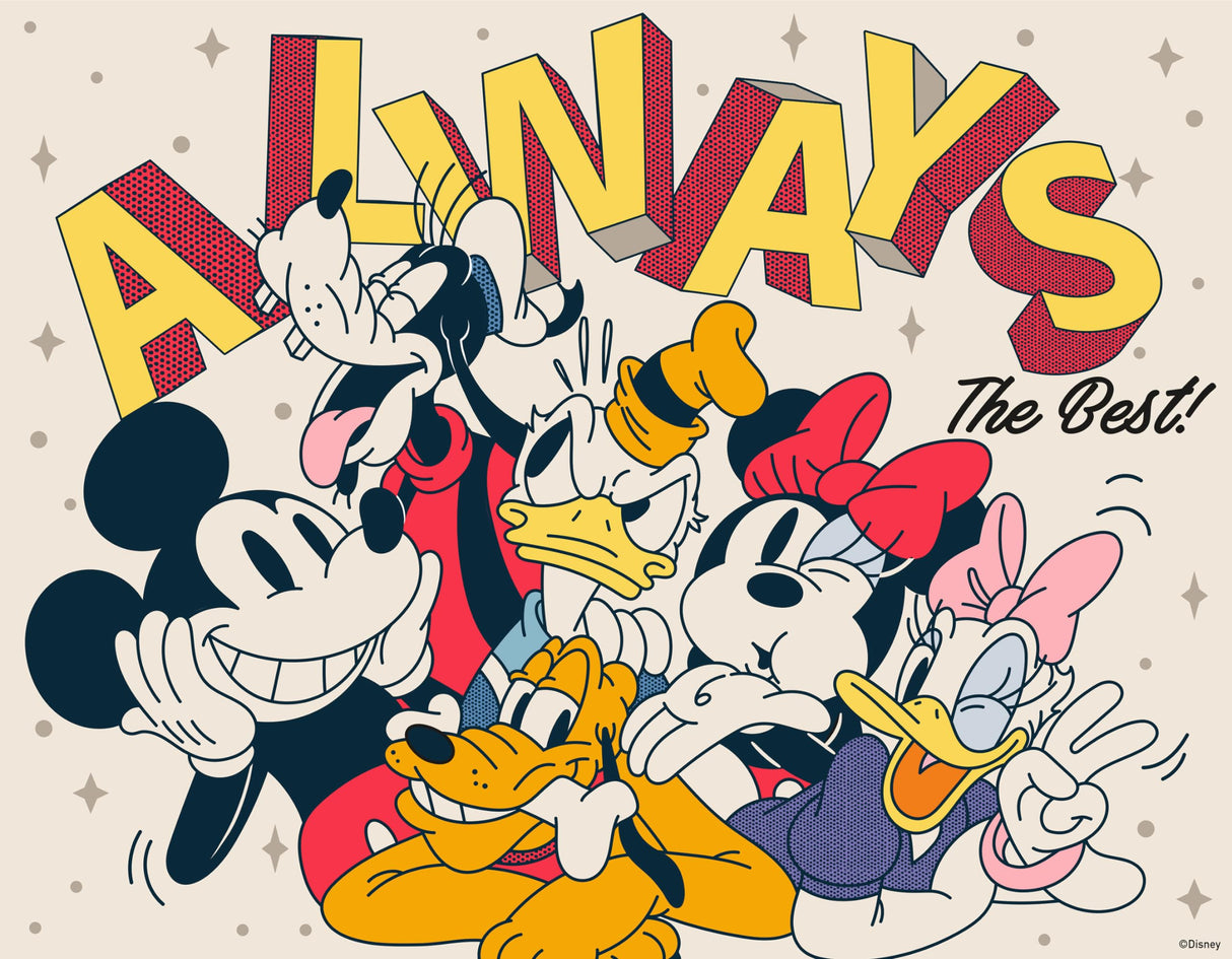 Ceaco - 5 in 1 Multipack - Disney - Mickey and Friends - (2) 300 Piece, (2) 500 Piece, (1) 750 Piece Jigsaw Puzzles Ceaco