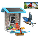 SMONET Bird Feeder with Camera B300: Smart Birdhouse Camera AI Recognition Solar Powered,Outdoor Wireless WiFi Birdfeeder Watching Live Video,Funny Birthday Gifts for Mom Mother Grandma Daughter SMONET