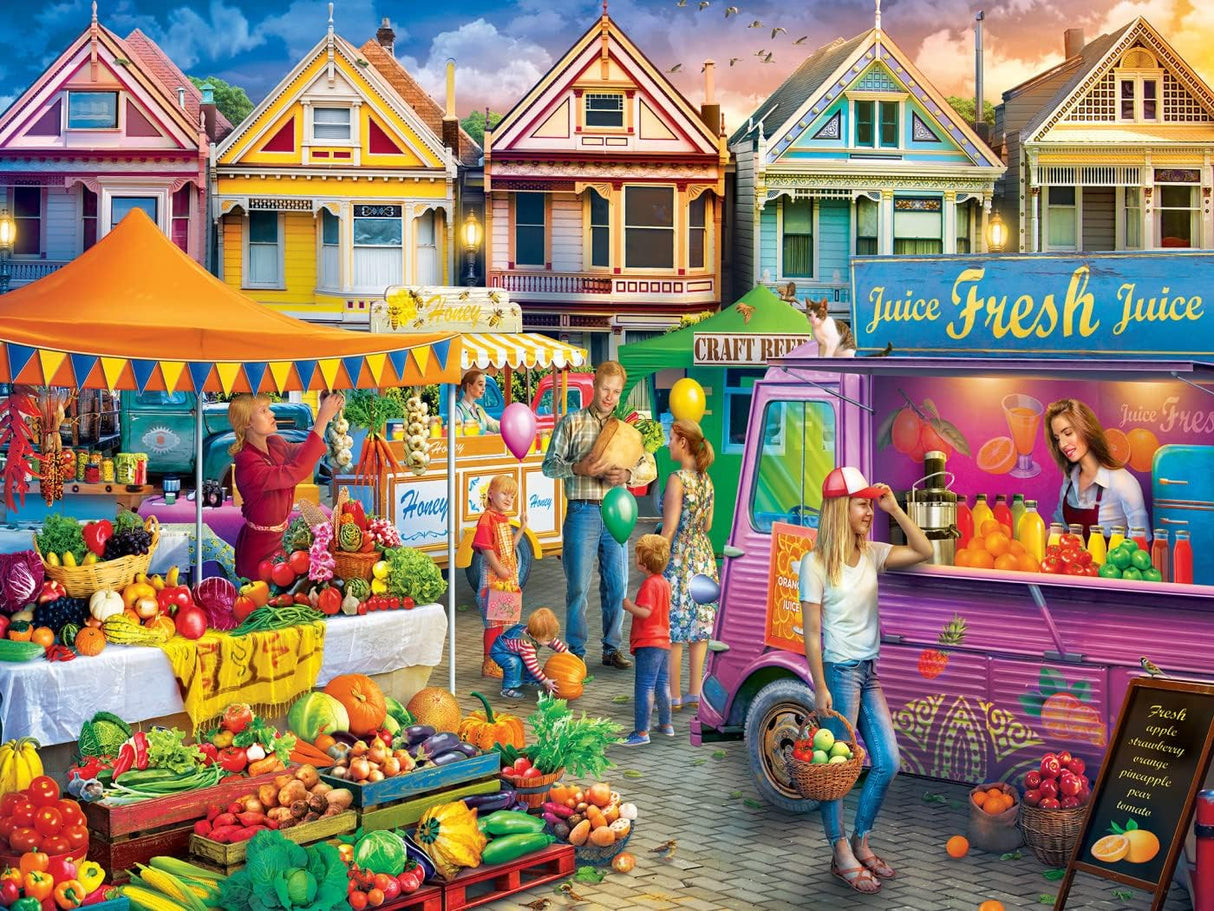 MasterPieces 750 Piece Jigsaw Puzzle for Adults, Family, Or Youth - Weekend Market - 18"x24" Masterpieces