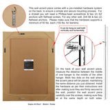 Empire Art Direct MOM-20025C-3040 Modern Squared Corner Rectangle Wall Mirror for Vanity & Bathroom Solid Wood Frame, 1"-Beveled Center, Ready to Hang, 30" x 40", Clear Empire Art Direct