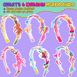 Unicorn Hair Accessories for Girls,Headband Making Kit Arts and Crafts for Kids Ages 4-6 6-8 8-12,Girls Toys Unicorn Gifts for 4 5 6 7 8 9 Year Old Girl Birthday Gifts Toyjolka