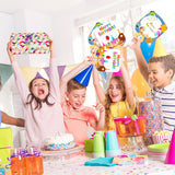 Vercraft Sublimation Fans Blank Bulk Fans Handheld Set Double Sided Sublimation Fans Includes Blank White Cardstock Handle Sticks Gold Bow for Wedding Baby Shower Party Supplies DIY(25 Pcs) Vercraft