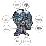 AQUARIUS DC Comics Batman Batsuits Puzzle (500 Piece Jigsaw Puzzle) - Glare Free - Precision Fit - Officially Licensed DC Comics Merchandise & Collectibles - 14 x 19 Inches AQUARIUS