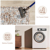 Pauwer Kitchen Mats for Floor 3 Piece Set Boho Non Slip Kitchen Rugs Washable Farmhouse Kitchen Floor Mats Thick Long Kitchen Throw Area Rug Carpet Runner for Hallway Entryway Laundry Bathroom Pauwer