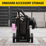 CAT Electric Pressure Washer 1850 PSI 1.4 GPM with 20' high-Pressure Hose, Quick Release Gun, 3-in-1 Nozzle Lance, Foam Cannon Water Pressure Washers, Power Washer for Your Home Patio, Driveway & RV CAT