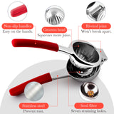 Bellemain Citrus Juicer | Metal Lemon Squeezer | Lime and Lemon Juicer Stainless Steel with Silicone Handles | Manual Juicer, Citrus Squeezer, Hand Held Juicer | Bar Juicer for Bartender Accessories Bellemain