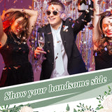 12 Pcs Sublimation White Ties Set for Men with Pocket Square Solid White Blank Necktie Men's Plain Satin Tie Pure Color Polyester Tie Heat Transfer Neckwear for Wedding Party Formal Occasion 57 Inch Sintuff