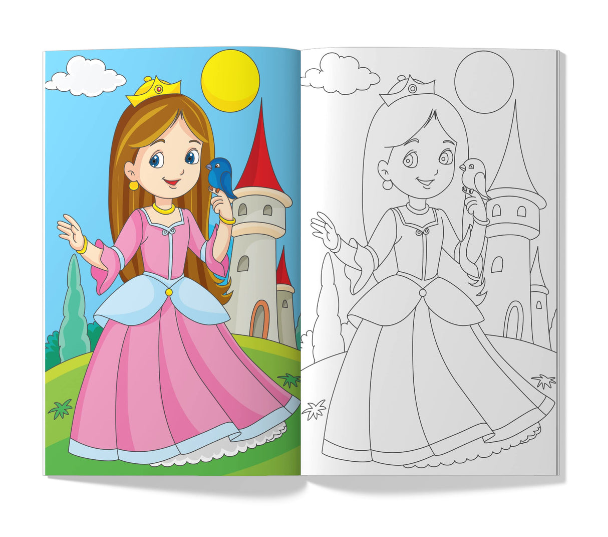 Princess Colouring Book (Giant Book Series) : Jumbo Sized Colouring Books [Paperback] Wonder House Books Editorial Wonder House