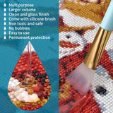 LANBEIDE Updated Diamond Painting Sealer 200ML with Silicone Brush, 5D Diamond Painting Glue Sealer Permanent Hold & Shine Effect Conserver for Jigsaw Puzzles (7 OZ) LANBEIDE
