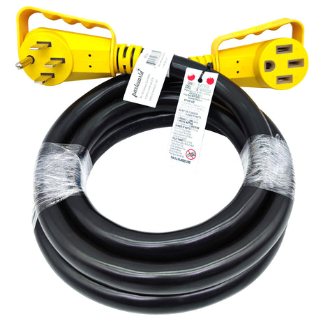 Parkworld NEMA 14-50 Extension Cord for RV Hookup and EV Charger, 4-Prong, 50 AMP, 125/250 Volts, 12500 Watts (10FT) Parkworld