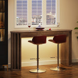 Tribesigns 59" Long Bar Table, Farmhouse Kitchen Counter Height Table with Sturdy Frame, Wooden Bar Height Pub Table for Dining Room, Living Room, Easy Assembly (1, Gray) Tribesigns