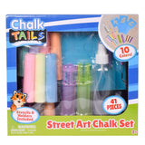 Sunny Days Entertainment, LLC. Creative Chalk Activity Set includes 35 Stencils, 10 Colors, 2 Blending Sponges, 2 Chalk Holders, 1 Spray Bottle | Activity and Games Kids Ages 3+ Sunny Days Entertainment