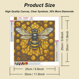 SJUTOUCI Diamond Painting Kits for Adults, Bee Diamond Art Kits for Beginners, 5D DIY Full Drill Gem Craft Art for Home Decor Gift 11.8x11.8 inch, Animal SJUTOUCI