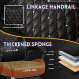 Gaming Chair, Computer Office Chair with Footrest, 155° Reclining Chair, Ergonomic High Back Computer Chair with Headrest and Lumbar Support for Adults and Kids(All Black) Gamtimer