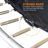 Exacme Enclosure Set Inner Safety Net with 12 Poles for 16 Foot C-Series Trampoline Exacme