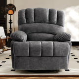 COOSLEEP Oversized Manual Swivel Rocker Recliner Chair, Extra Wide Glider Rocker Recliner for Big and Tall, Overstuffed Lazy Recliner Chair with High Back, Single Sofa Chair for Living Room(Dark Gray) COOSLEEP HOME