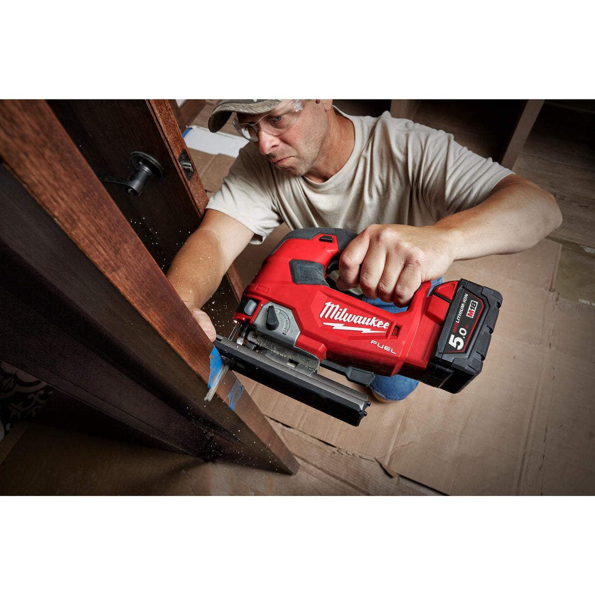 Milwaukee Fuel Top Handle Jigsaw 18V Bare Unit, Red, Large Milwaukee