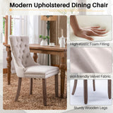 63"-94" Extendable Dining Table Set with 10 Beige Upholstered Chairs, 11 Piece Modern Oval Kitchen Table Set for 10 People, Space-Saving Expandable Dining Room Table Set with Wood Fluted Base Nimaolt