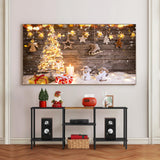 50 inch TV Stand 3 Tier Entertainment Center with Storage Shelves Small Tall Television Console Table with Metal Frame, Industrial TV Cabinet for Living Room Bedroom, Black BTY