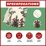 XCHI Cardinal Birds Winter Pine Tree Christmas Xmas Table Runner Table Decoration for Home Kitchen Dining Holiday Decor 13x72 Inch XCHI