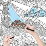 Dekali Designs Seascape Extra Large Coloring Poster for Adults - 35 x 52 Inches Giant Sized on Thick Premium Drawing Paper Dekali Designs
