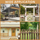 6 PCS Pergola Brackets Kit, Heavy Duty Pergola DIY Brackets Joist Bracket Connector Brace with Screws for 4''x4'' Wood Posts, Beam Support Bracket for Patio, Pergola, Log Cabin, Fence VavoStocks