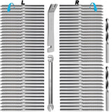Steel DN Mate 70 Pack T316 Stainless Steel Right&Left Handed Thread Swage Lag Screws for Wood Post of 1/8" Steel Cable Railing Kit, Cable Railing Hardware, DIY Wood Baluster, Wrench Included DM35 Steel DN Mate