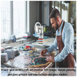 Csdtylh 1100 Pcs Mosaic Tiles, Glass Mosaic Tiles for Crafts Bulk, Stained Mosaic Glass Pieces, Mosaic Supplies for Home Decoration, Art Crafts, DIY Projects, Transparent (Mixed Shape) Csdtylh