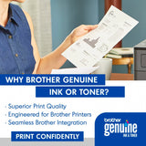 Brother Genuine High Yield Toner Cartridge, TN450, Replacement Black Toner, Page Yield Up To 2,600 Pages Brother
