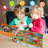 Puzzles for Kids Ages 4-8 6-8 8-10 Year Old - Busy Engineering Vehicle - 100 Pieces Jigsaw Puzzle for Kids 100 Piece Puzzle for Adults Learning Educational Puzzles for Boys Girls HUADADA