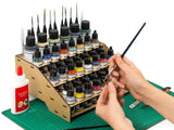 PROSCALE Paint rack organizer stand for modeling and miniatures. Vallejo paint rack kit Vallejo Army paint holder brushes miniatures modeling models (Rack A) PROSCALE