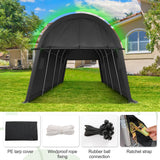 COBIZI Carport Canopy 12x20 Heavy Duty Portable Garage with Removable Doors & Vents, Galvanized Frame(Outperforms Metal) Car Port Canopy Tent with All-Season Tarp for Outdoor Storage Shed Car COBIZI