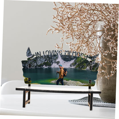 STOBOK White Embryo Chair Dining Table Bench Christmas Crafts Chair Sublimation Memorial Bench Blanks ornament Chair Decor for Tabletop Home Decor, Personalized Photo Frame Sublimation 4pcs.