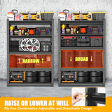 Metallitrend 78H/40W Heavy Duty Garage Shelving Unit- 6 Tier Metal Garage Storage Shelves, Steel Rack with Reinforced Bracing, Adjustable Shelf for Utility Room,Warehouse, Basement,Easy Assembly Metallitrend