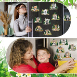 Xuhal 30 Pcs Wild Animal Diamond Painting Magnets Wildlife Diamond Art Magnets Kits for Adults Zoo Jungle Forest Animal Magnetic Sticker 5D Rhinestone Refrigerator Sticker for DIY Craft Fridge Gifts Xuhal