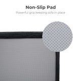 LIKIMIO 71" Loveseat Sofa, Comfy Deep Seat, No Assembly, Sofa in a Box, Modern Small Couch with Plush Fabric for Living Room, Bedroom, Apartment, Home Office, Black LIKIMIO