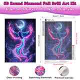 Genius maker Phoenix Diamond Painting Kits for Adults, 5D Animal Diamond Art Kits for Beginners DIY Full Drill Diamonds Painting Pictures, Diamond Gem Art Painting DIY Crafts Kit Decor 12x16inch Genius maker