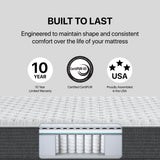Beautyrest Silver BRS900 12” Extra Firm King Mattress, Cooling Technology, Supportive, CertiPUR-US, 100-Night Sleep Trial, 10-Year Limited Warranty, White Beautyrest