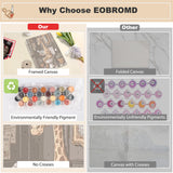 EOBROMD Framed Paint by Numbers Kits for Adults Cute Giraffe in The Toilet, DIY Kits Crafts for Beginner, Painting on Stretched Canvas, Oil Paint by Numbers for Home Decor Gift 12x16inch EOBROMD