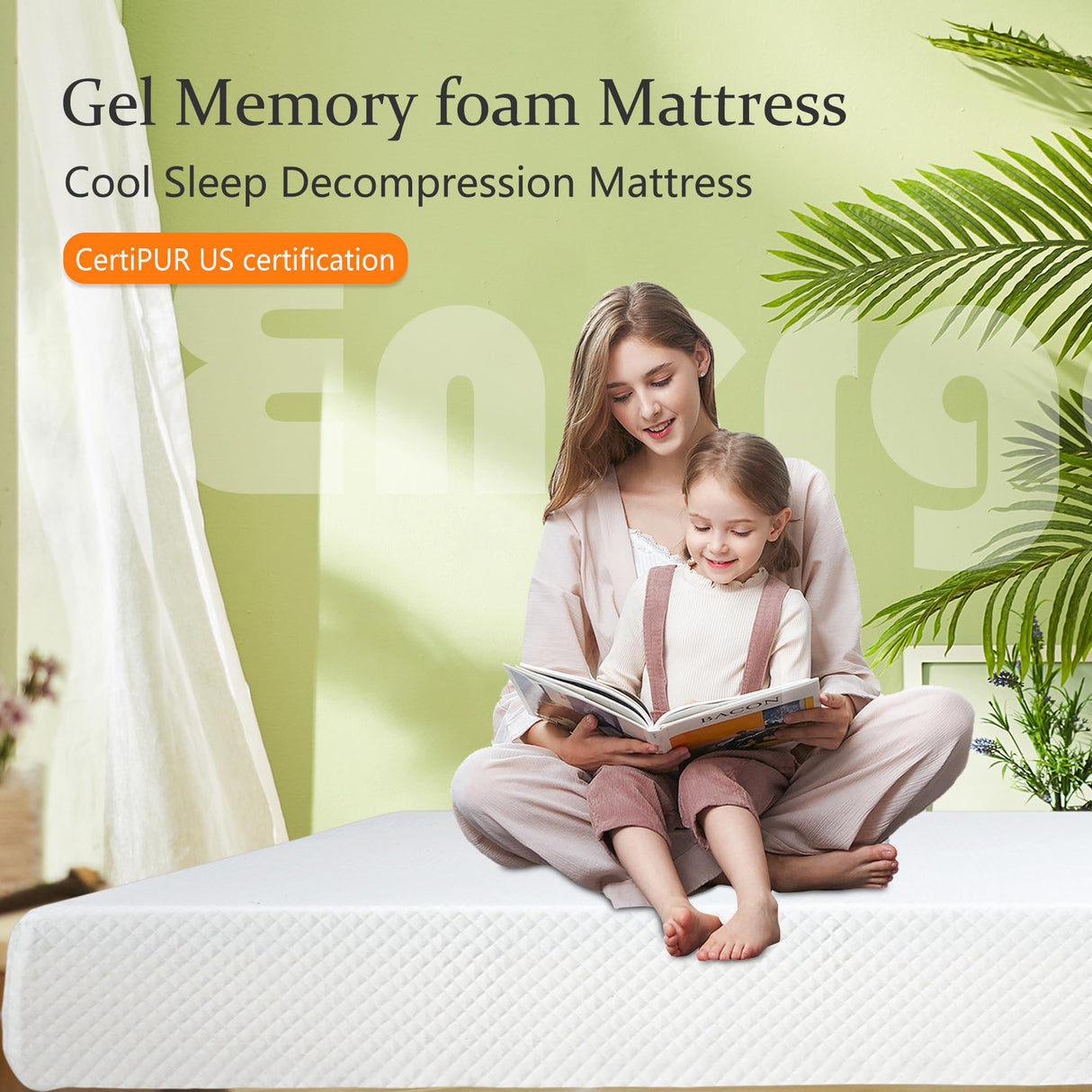 BestMassage 12 Inch Gel Memory Foam Mattress for Cool Sleep & Pressure Relief, Medium Firm Single Twin Mattress for Kids, Bed-in-a-Box, CertiPUR-US Certified,White BestMassage