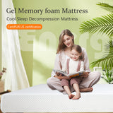 BestMassage 12 Inch Gel Memory Foam Mattress for Cool Sleep & Pressure Relief, Medium Firm Single Twin Mattress for Kids, Bed-in-a-Box, CertiPUR-US Certified,White BestMassage