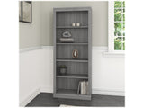 Saratoga Tall 5 Shelf Bookcase in Modern Gray by Bush Furniture Bush Business Furniture
