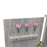 Hathaway Westwood Free-Standing Set-Includes 18, Steel-Tip Darts-Perfect for Family Game Rooms, Basements, Home Bars Dartboard Cabinet, Driftwood Hathaway