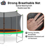 Jump Tastic Trampoline 12Ft Trampoline Net Replacement, Round Safty UV-Resistant Weather-Resitant Breathable Durable Trampoline Net Replacement Enclosures(Not Include Poles) Jump Tastic Trampoline