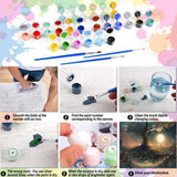 Arttoplus Tree of Life Paint by Numbers Kit for Adults-Tree of Life Adult Paint by Number Kits on Canvas,DIY Oil Painting by Number Adult for Gift Home Wall Decor(16x20inch) Arttoplus