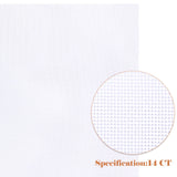 Caydo 6 Pieces Aida Cloth 14 Count White Cross Stitch Fabric for Craft Embroidery, Handmade Needlework, DIY Handicrafts, 12 by 18-Inch Caydo