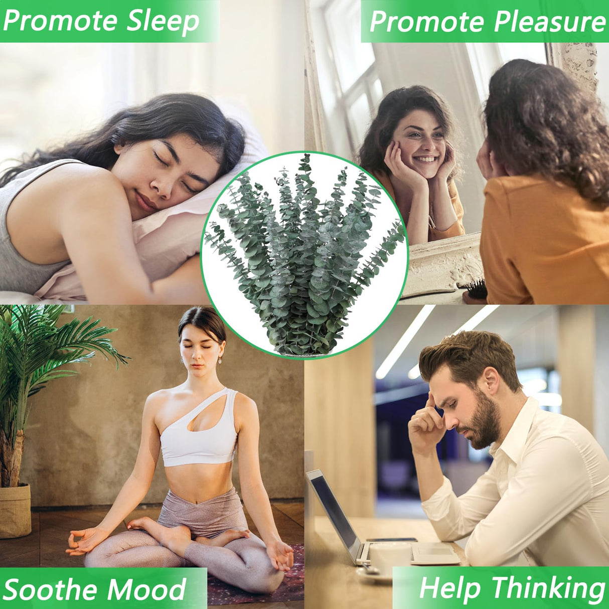 10 Pcs Dried Eucalyptus Stems 17" Real Eucalyptus for Shower Hanging 100% Made from Fresh Eucalyptus Leaves, Wedding Decor Home Decor Farmhouse Decor DIY Spring Decor,Green. Dried Flowers FAVOWREATH